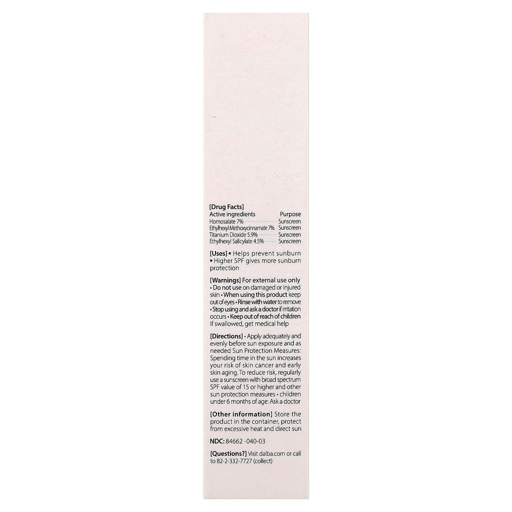 d'Alba, UV Essence Waterfull+ Sunscreen, Tone-Up Pink Correcting, SPF 50+, 1.69 fl oz (50 ml)