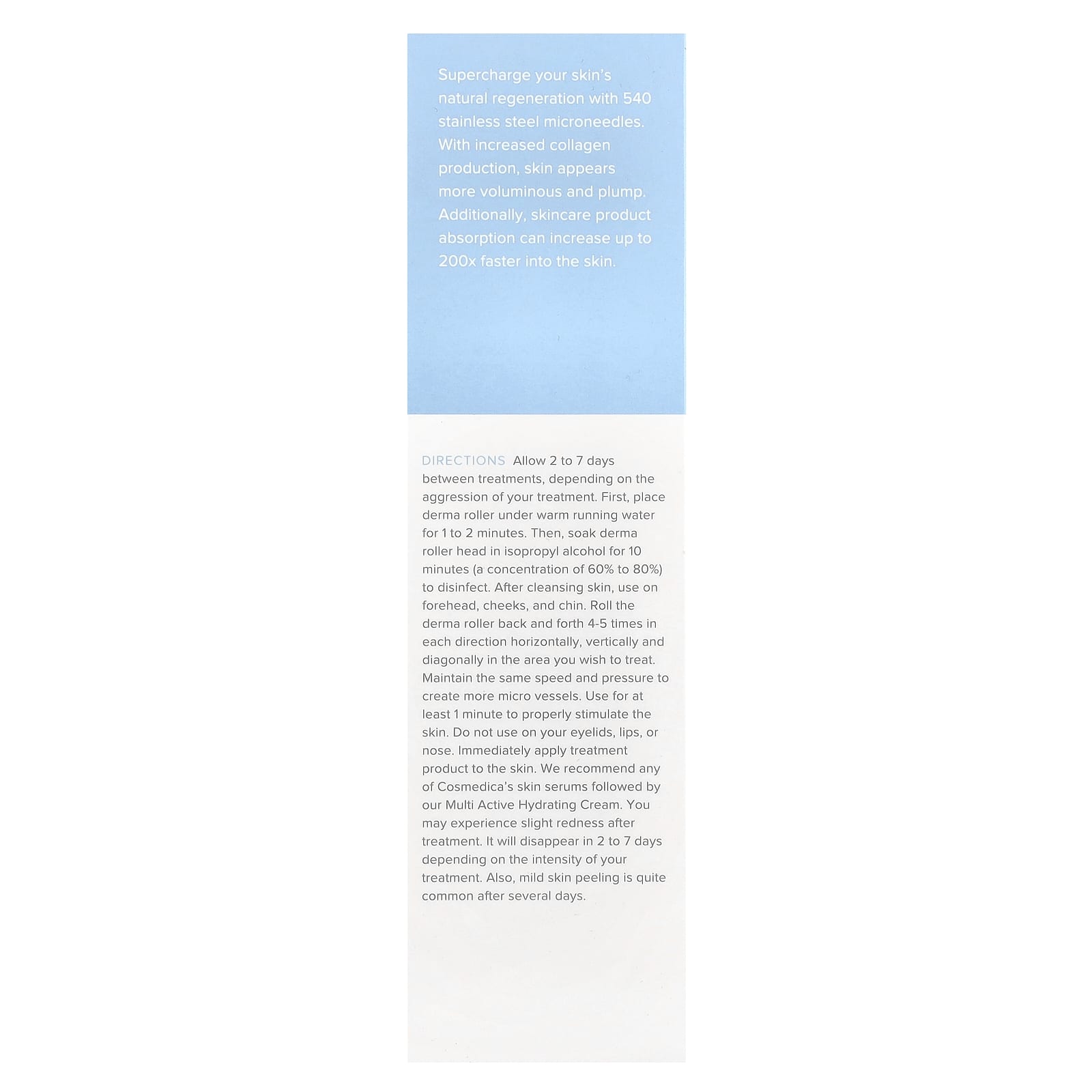 Cosmedica Skincare, Microneedling Derma Roller System, 1 Roller