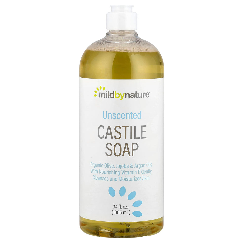 Mild By Nature, Castile Soap, Unscented , 34 fl oz (1,005 ml)