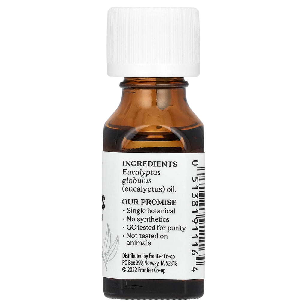 Aura Cacia, Pure Essential Oil, Eucalyptus, 0.5 fl oz (15 ml)