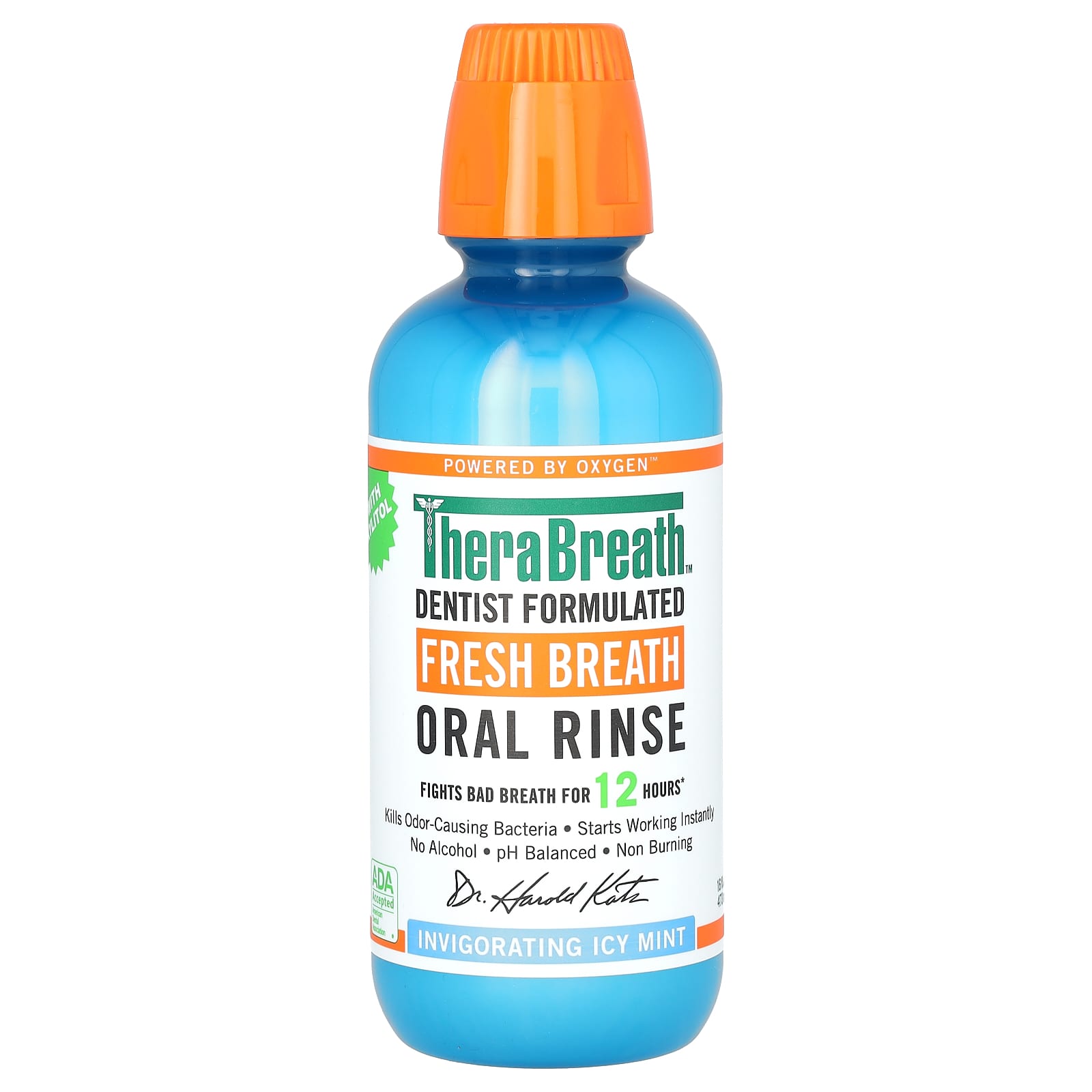 TheraBreath, Fresh Breath Oral Rinse, Invigorating Icy Mint, 16 fl oz (473 ml)