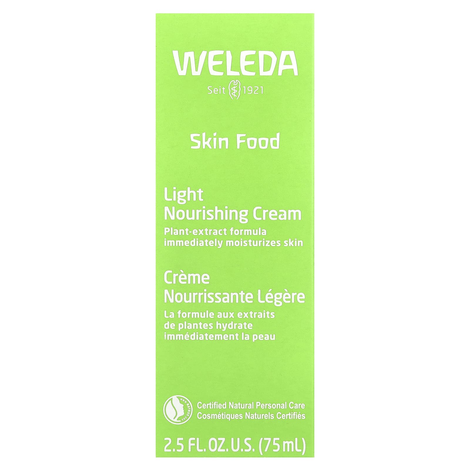 Weleda, Skin Food, Light Nourishing Cream, 2.5 fl oz (75 ml)