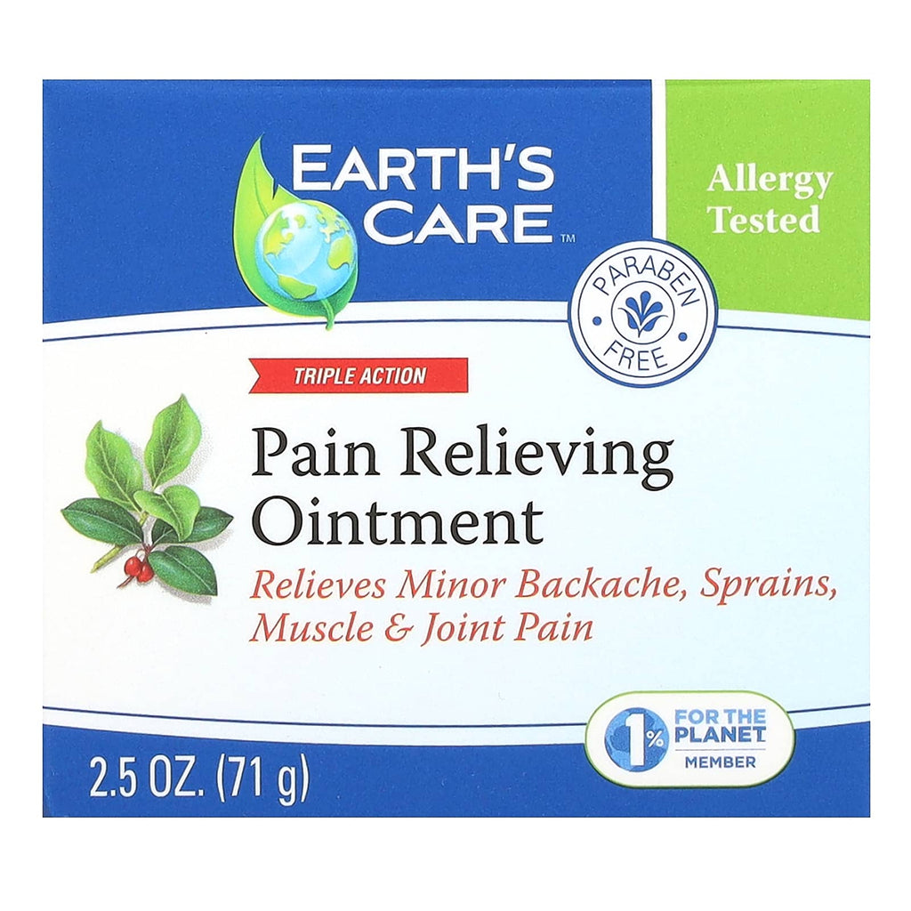 Earth's Care, Pain Relieving Ointment, Triple Action, 2.5 oz (71 g)