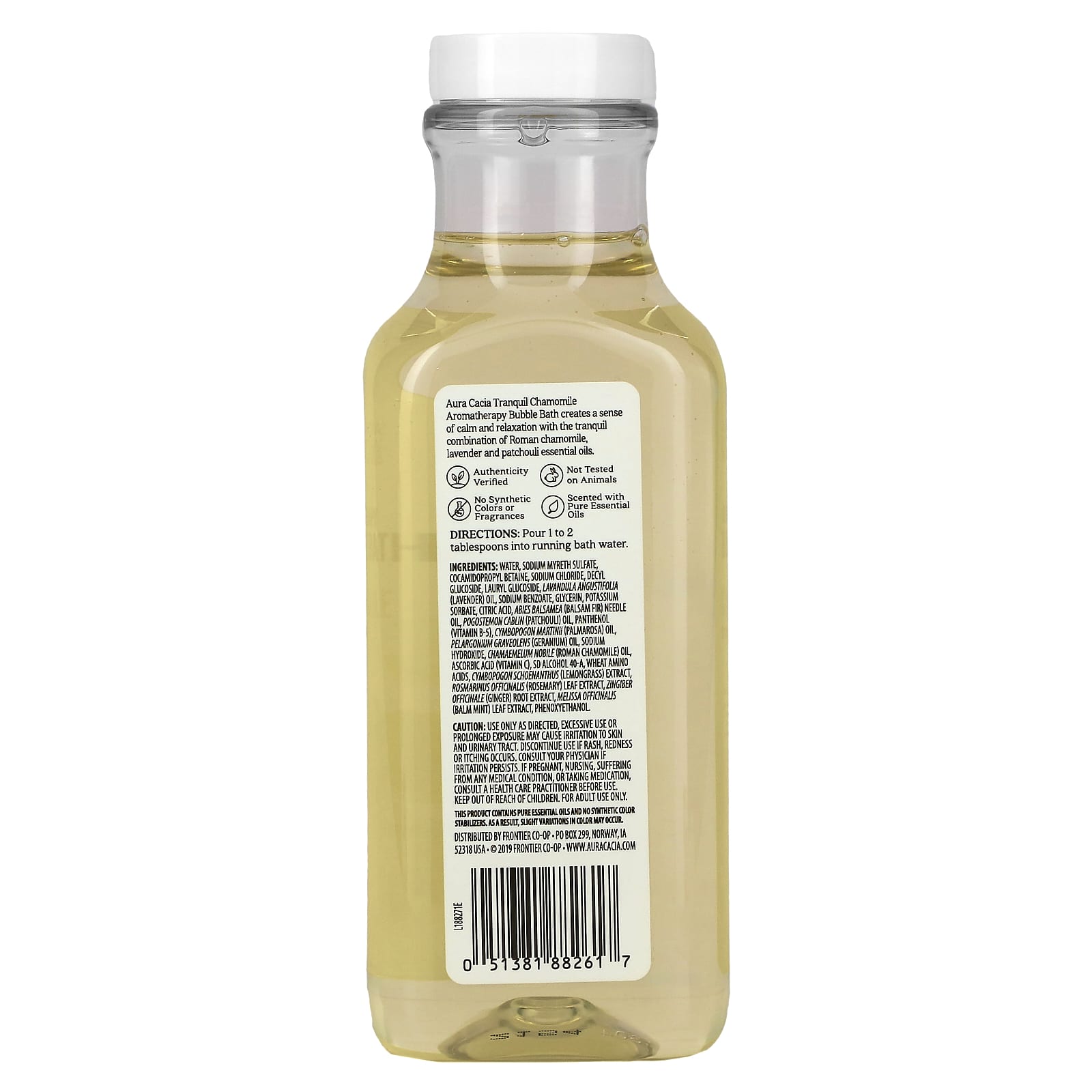 Aura Cacia, Aromatherapy Bubble Bath, Tranquil Chamomile, 13 fl oz (384 ml)