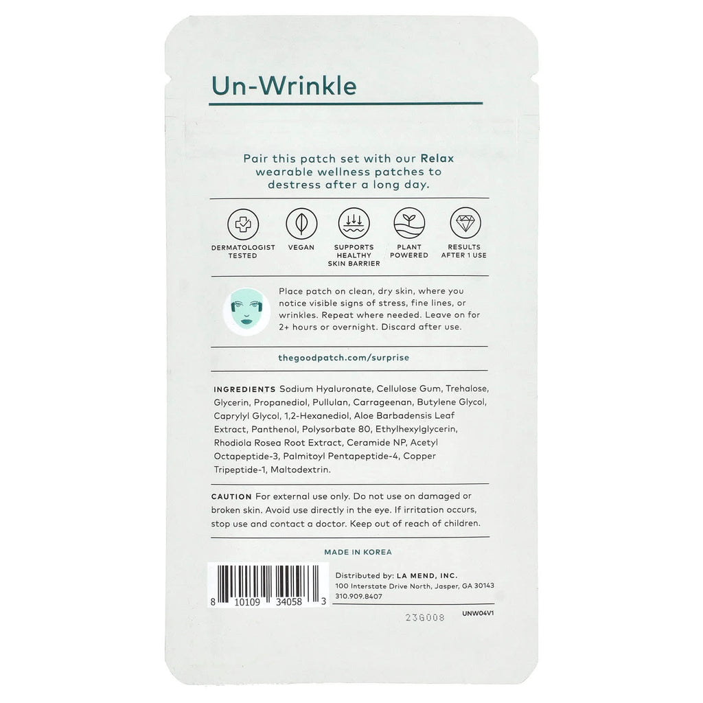 The Good Patch, Un-Wrinkle, 4 Patches