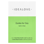 Idealove, Eureka for Cica, Calm & Clear, 5 Beauty Sheet Masks, 0.85 fl oz (25 ml) Each