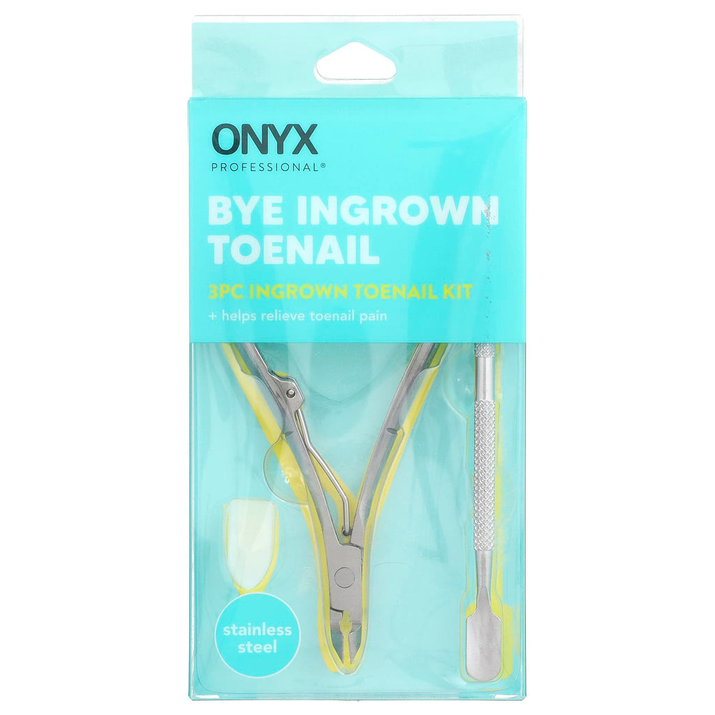 Onyx Professional, Bye Ingrown Toenail, 3 Piece Kit