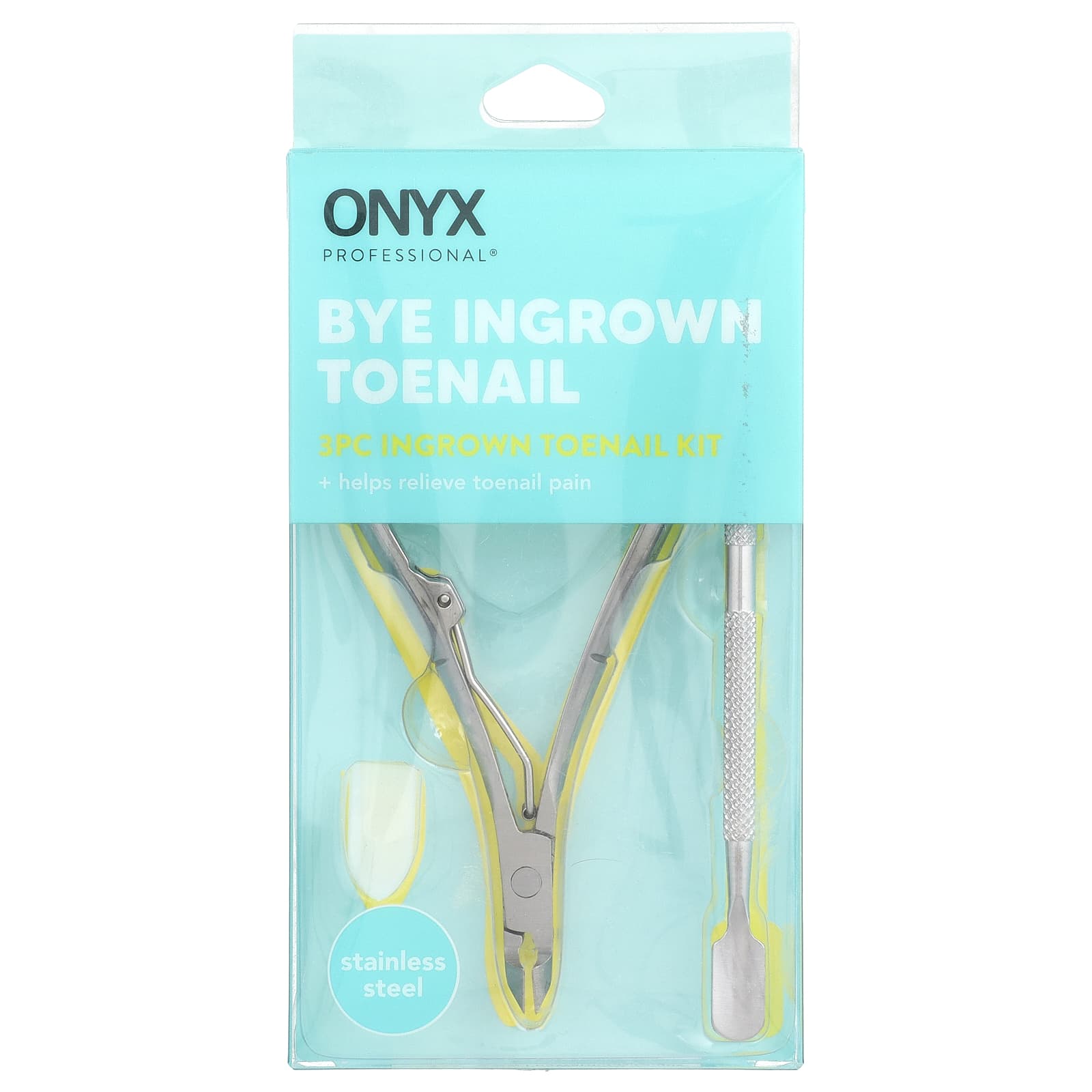 Onyx Professional, Bye Ingrown Toenail, 3 Piece Kit