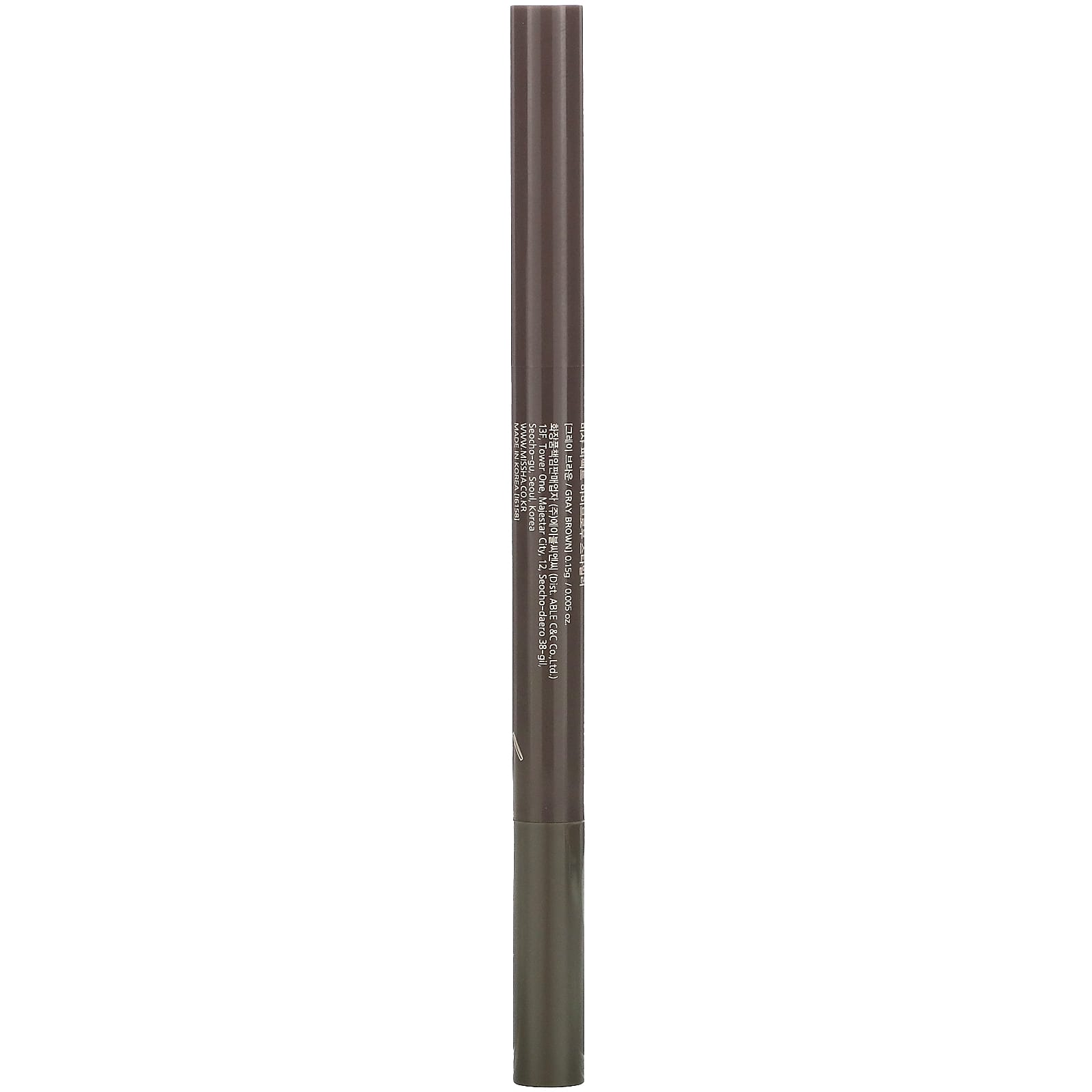 Missha, Perfect Eyebrow Styler, Gray Brown, 0.005 oz (0.15 g)