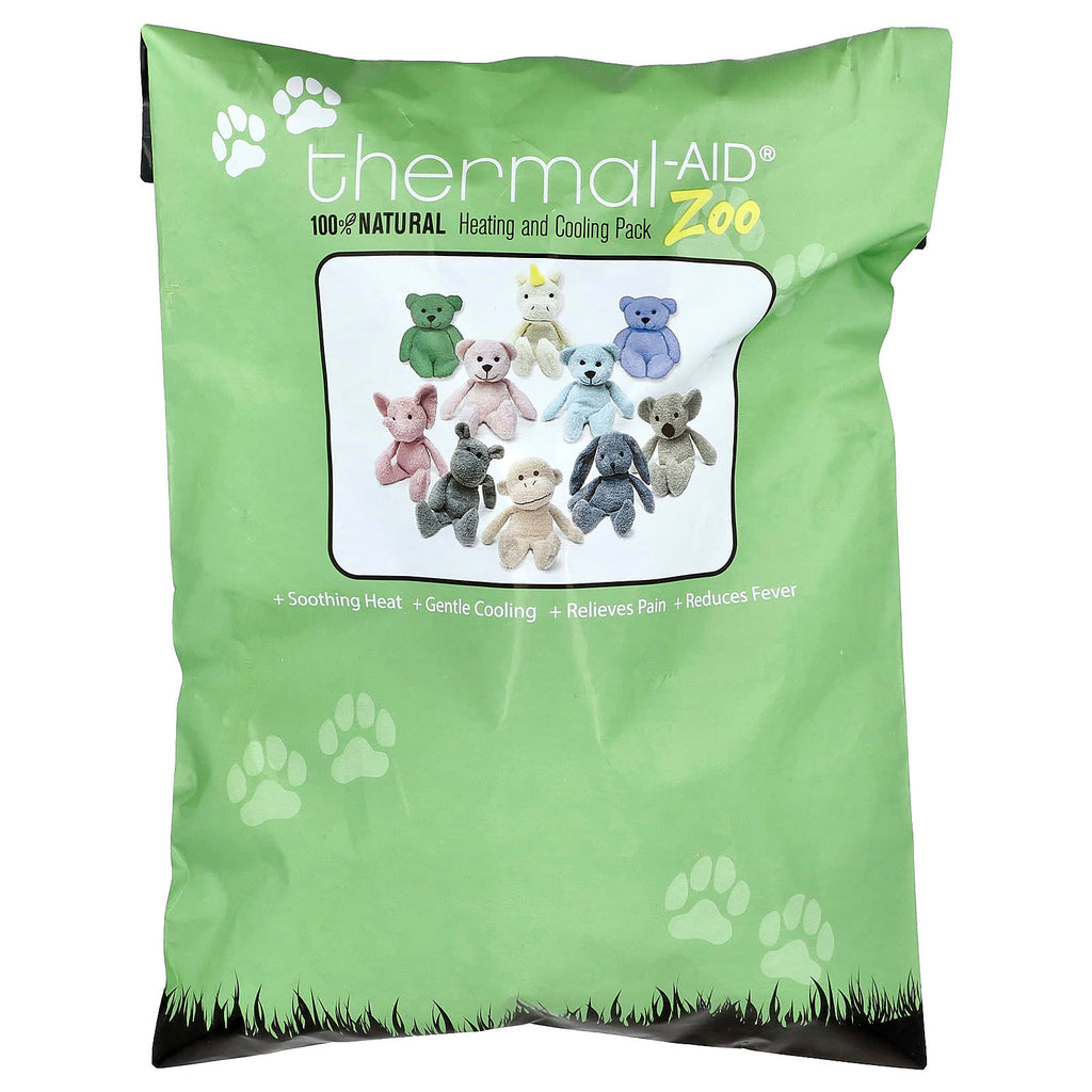 Thermal Aid, Heating and Cooling Pack, Zoo, Green Bear, Hunter, 1 Count