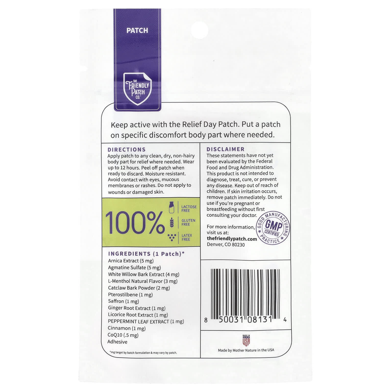 The Friendly Patch, Travel Patches, Relief Day , 8 Patches