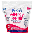 DrKids, Allergy Relief, Ages 6-12 Yrs, Mixed Berry, 24 Single-Use Vials, 0.17 fl oz (5 ml) Each