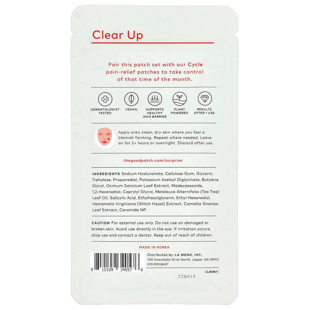 The Good Patch, Clear Up, 8 Patches