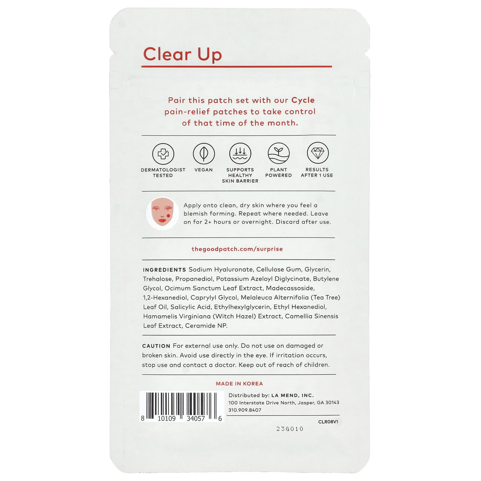 The Good Patch, Clear Up, 8 Patches