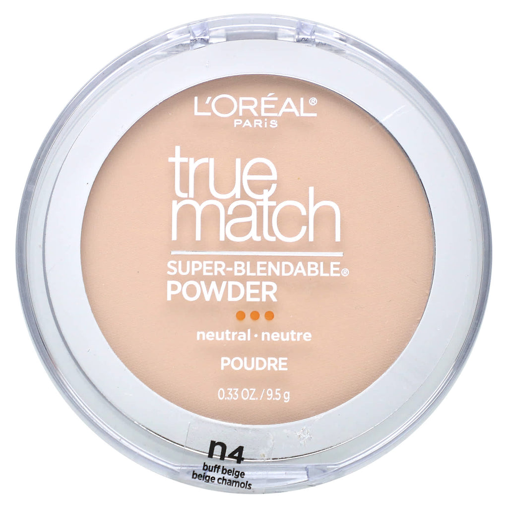 L'Oréal, True Match, Super-Blendable Powder, N4 Buff Beige, 0.33 oz (9.5 g)
