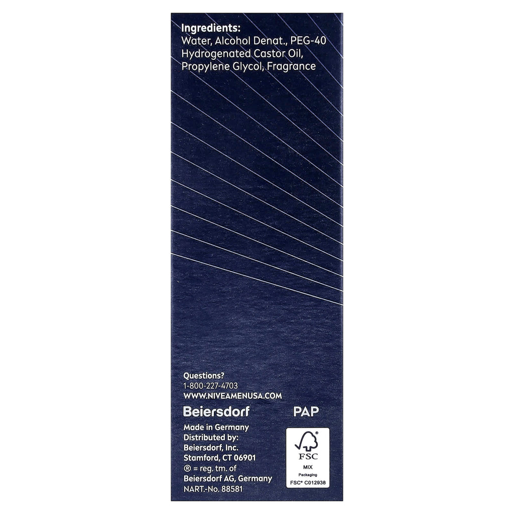 Nivea, Men, Deep, Refreshing & Hydrating After Shave, Vanilla & Bourbon, 3.3 fl oz (100 ml)