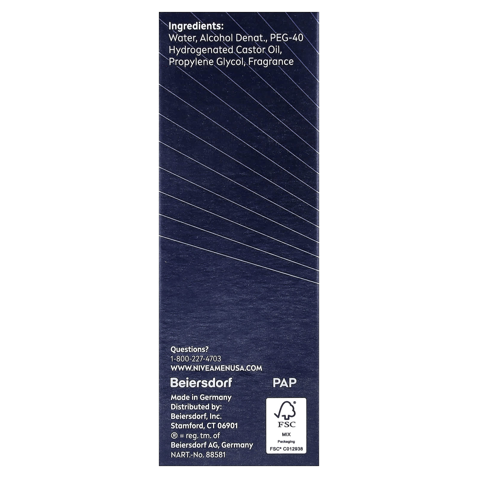 Nivea, Men, Deep, Refreshing & Hydrating After Shave, Vanilla & Bourbon, 3.3 fl oz (100 ml)