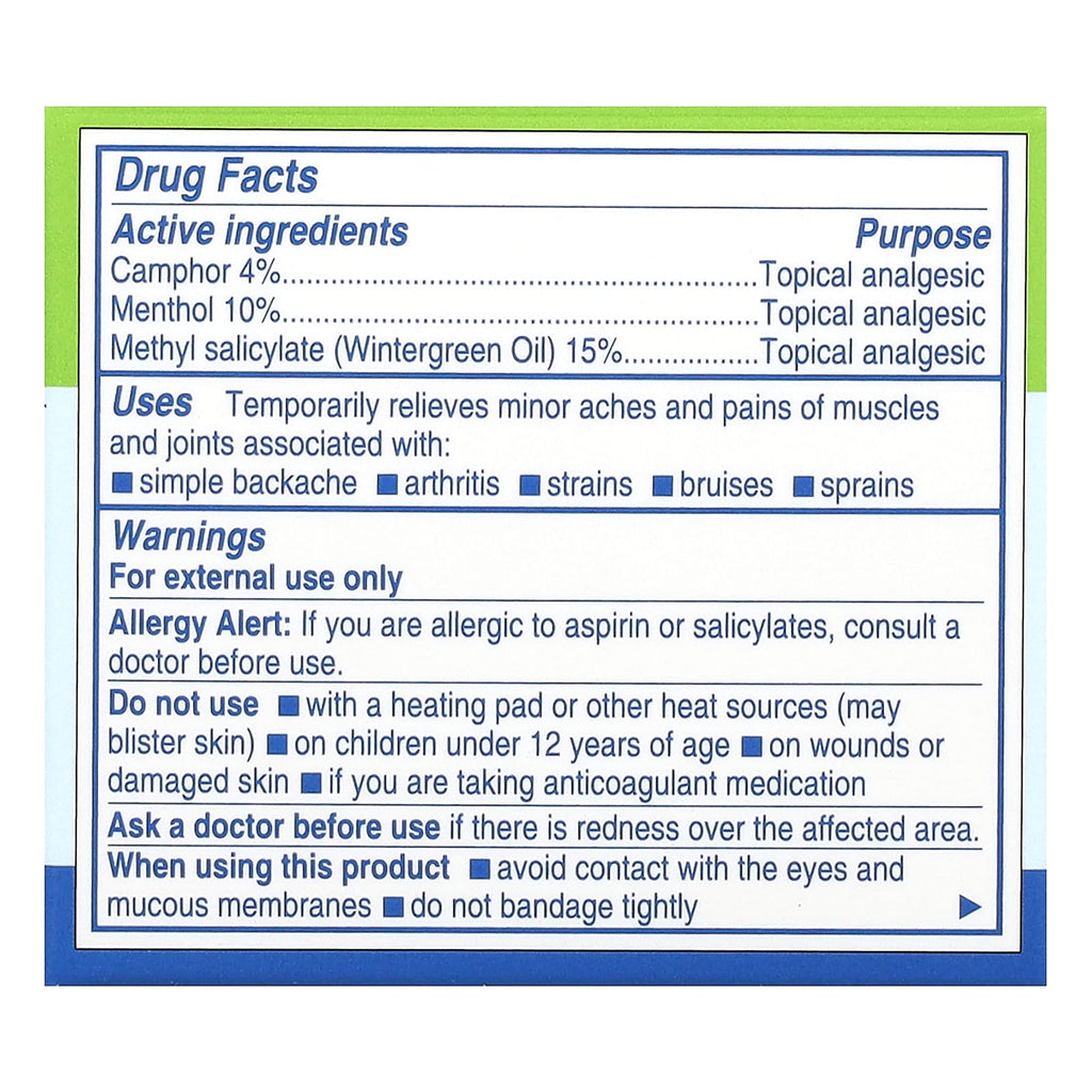 Earth's Care, Pain Relieving Ointment, Triple Action, 2.5 oz (71 g)