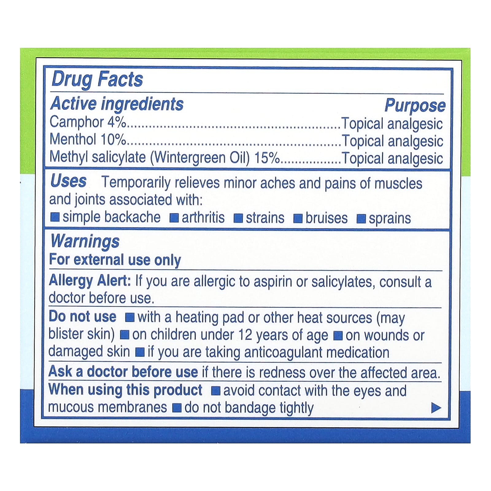 Earth's Care, Pain Relieving Ointment, Triple Action, 2.5 oz (71 g)