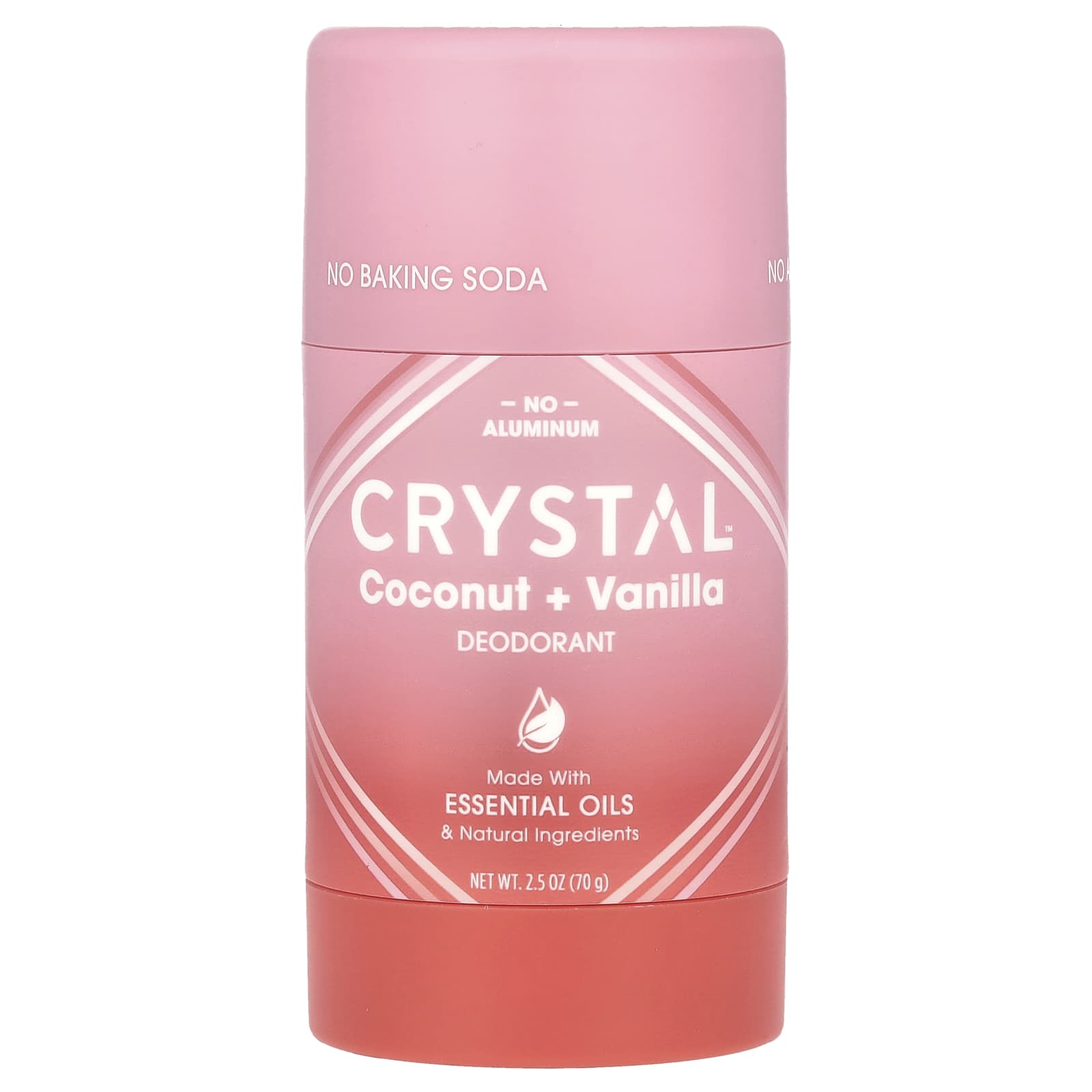 CRYSTAL, Deodorant, Coconut + Vanilla, 2.5 oz (70 g)