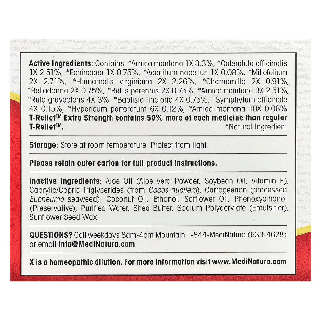 MediNatura, T-Relief™, Arnica +12 Cream, 8 oz