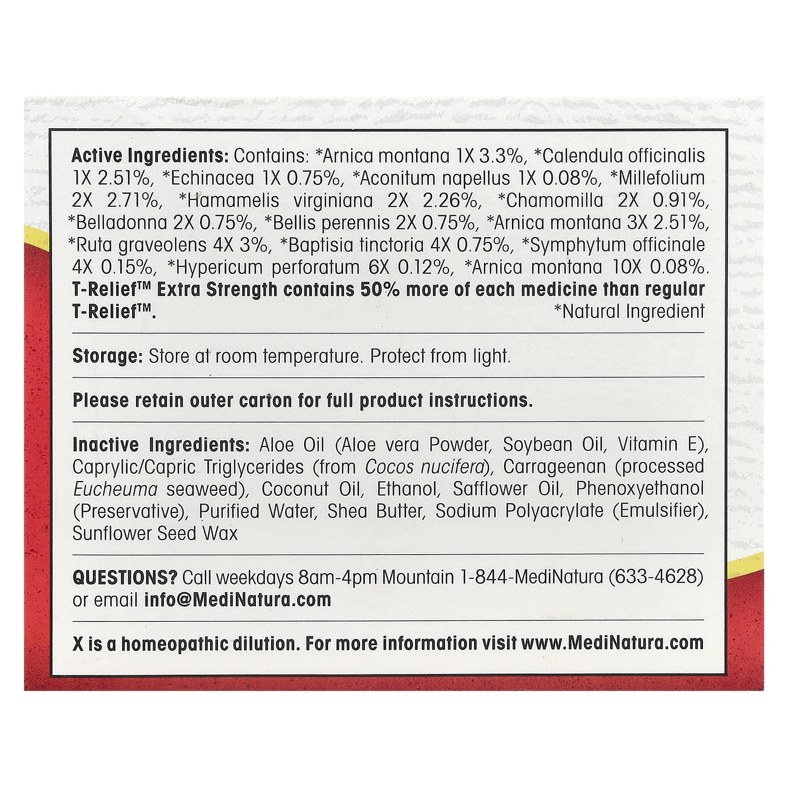 MediNatura, T-Relief™, Arnica +12 Cream, 8 oz