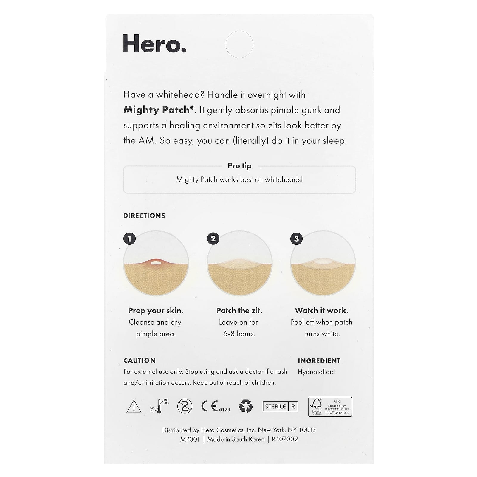 Hero Cosmetics, Mighty Patch® The Original, 36 Patches