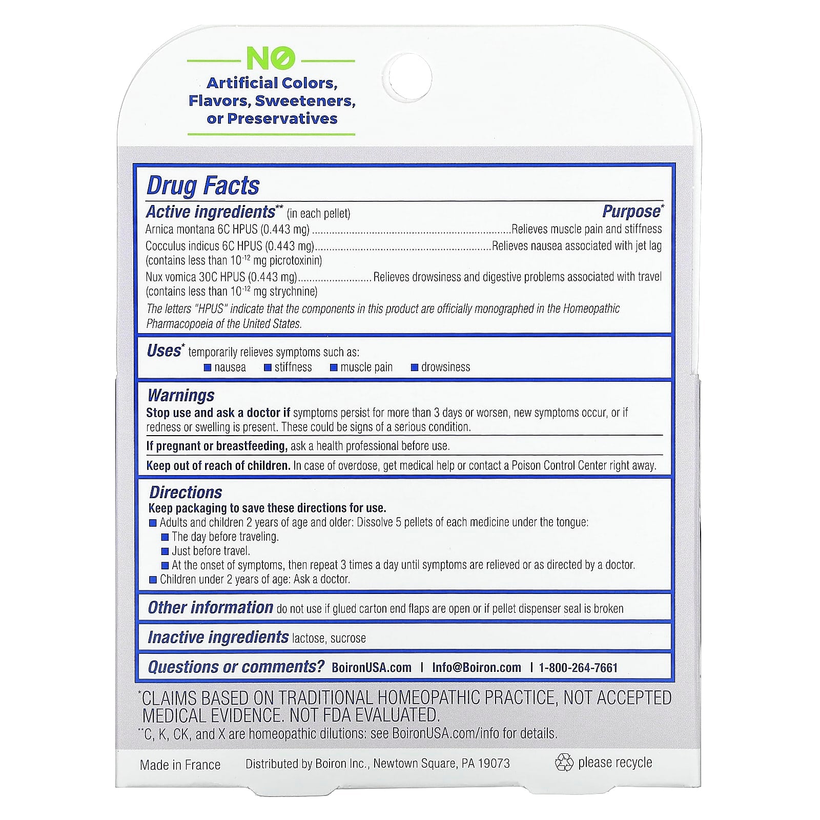 Boiron, Jet Lag Relief, Meltaway Pellets, Combo Pack, 3 Tubes, 80 Pellets Each