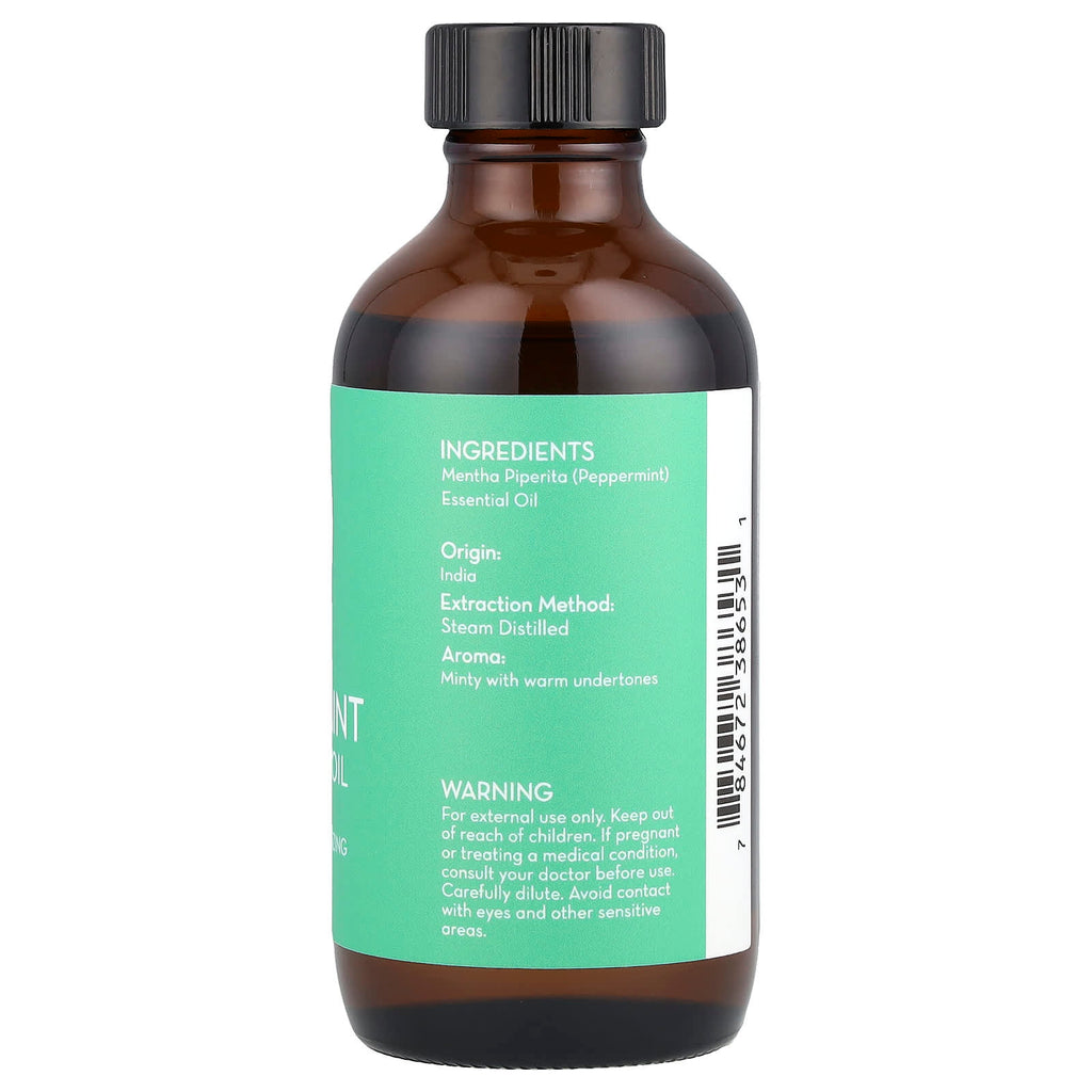 Pure Body Naturals, Essential Oil, Peppermint, 4 fl oz (120 ml)