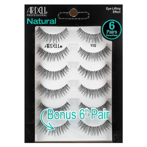 Ardell, Natural Lashes, 110, 6 Pairs