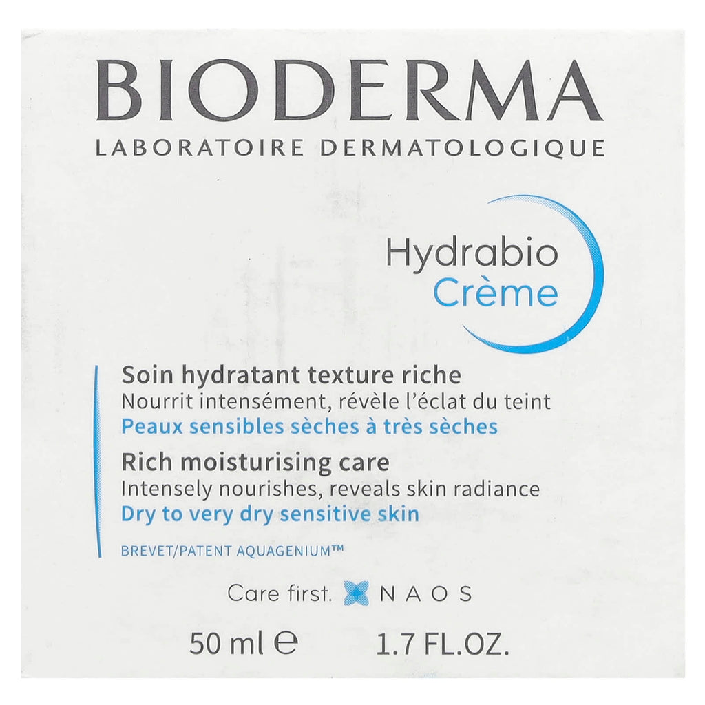Bioderma, Hydrabio Creme, Rich Moisturising Care , 1.7 fl oz (50 ml)