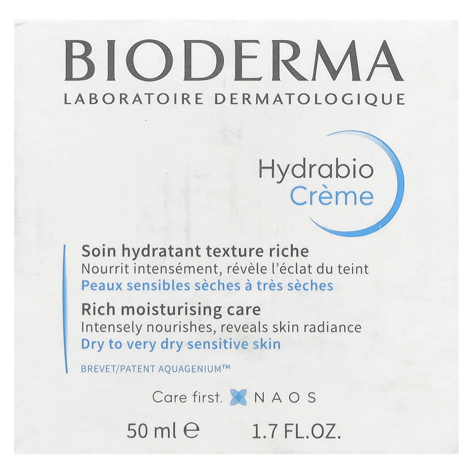 Bioderma, Hydrabio Creme, Rich Moisturising Care , 1.7 fl oz (50 ml)
