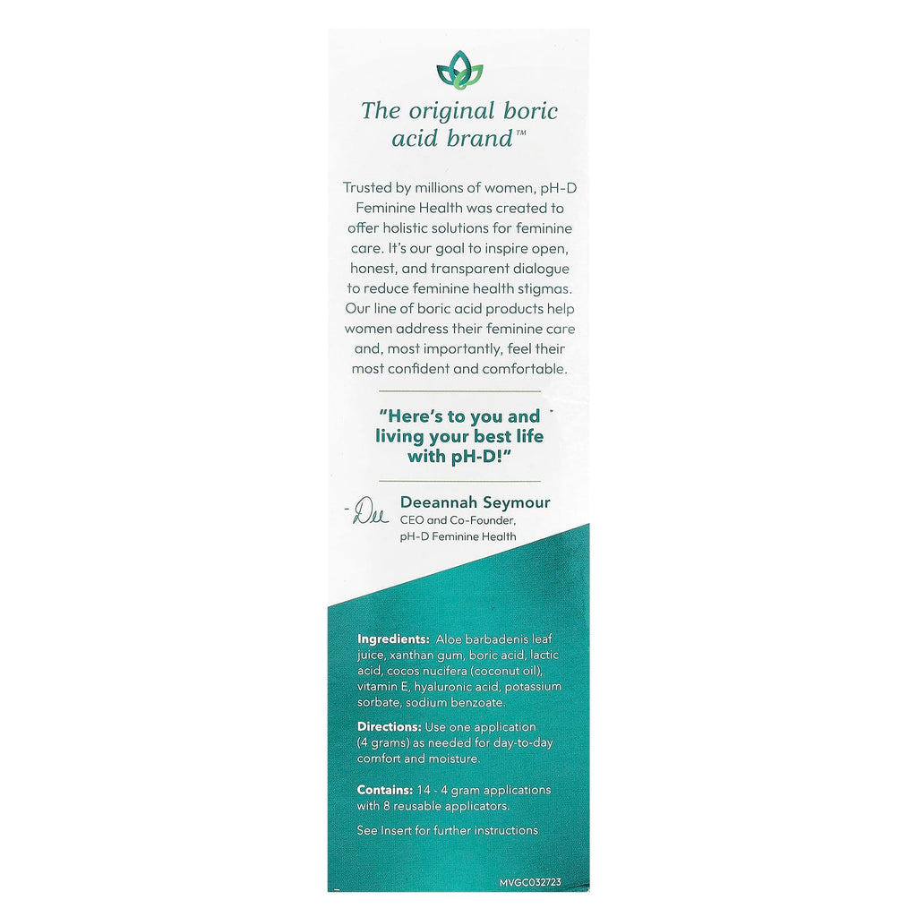 pH-D Feminine Health, Vaginal Moisturizing Gel, 2 fl oz (59 ml)