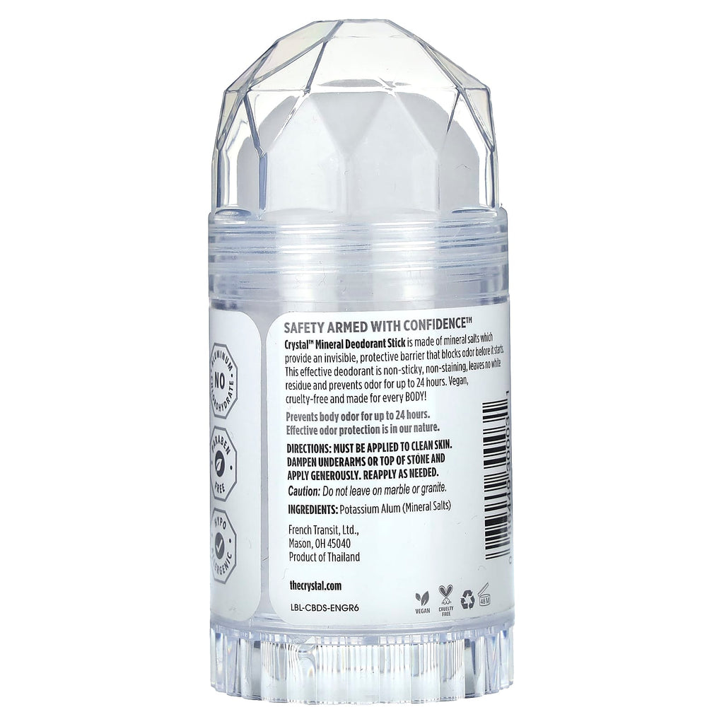 CRYSTAL, Mineral Deodorant Stick, Unscented, 4.25 oz (120 g)