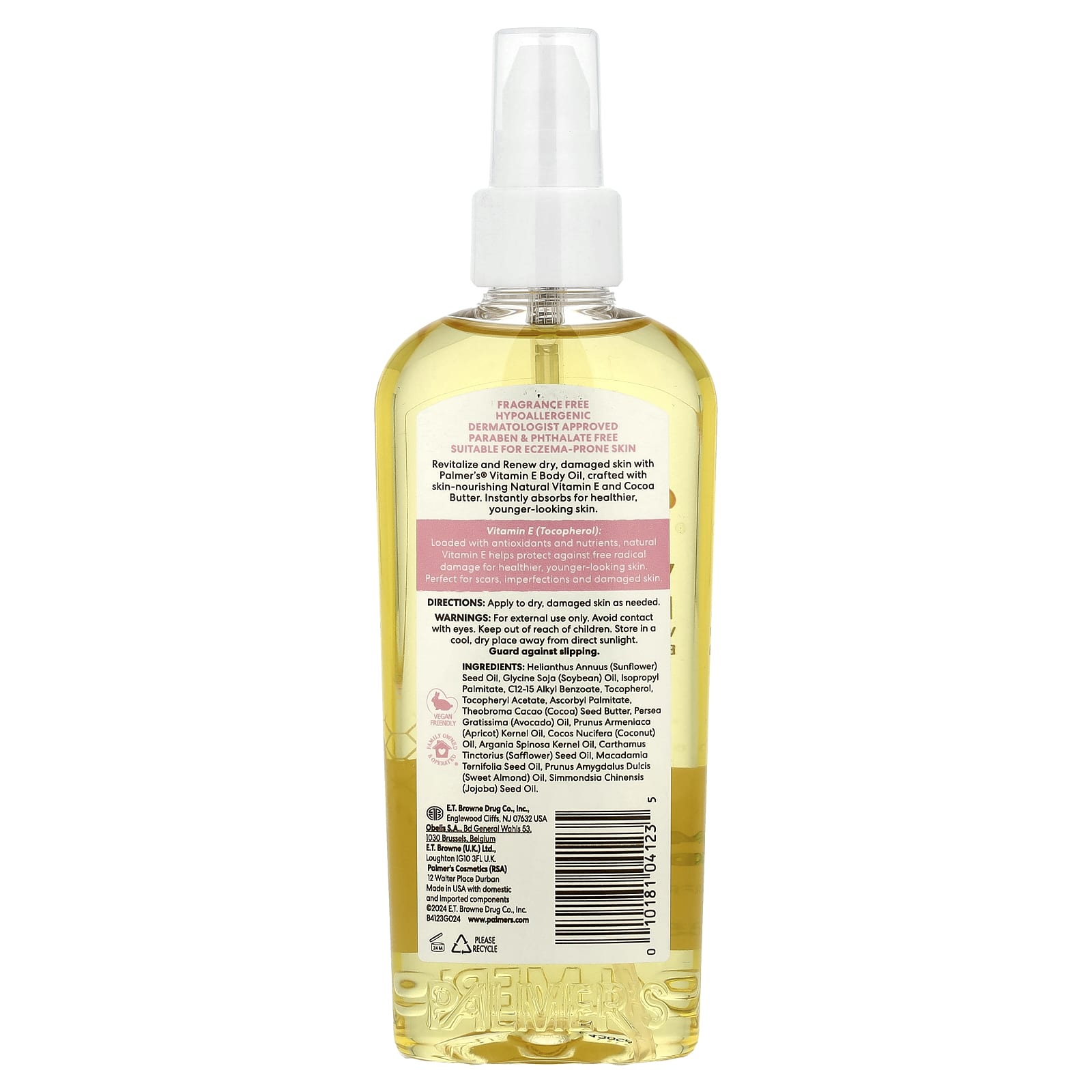 Palmer's, Vitamin E™ Body Oil, Fragrance Free, 5.1 fl oz (150 ml)