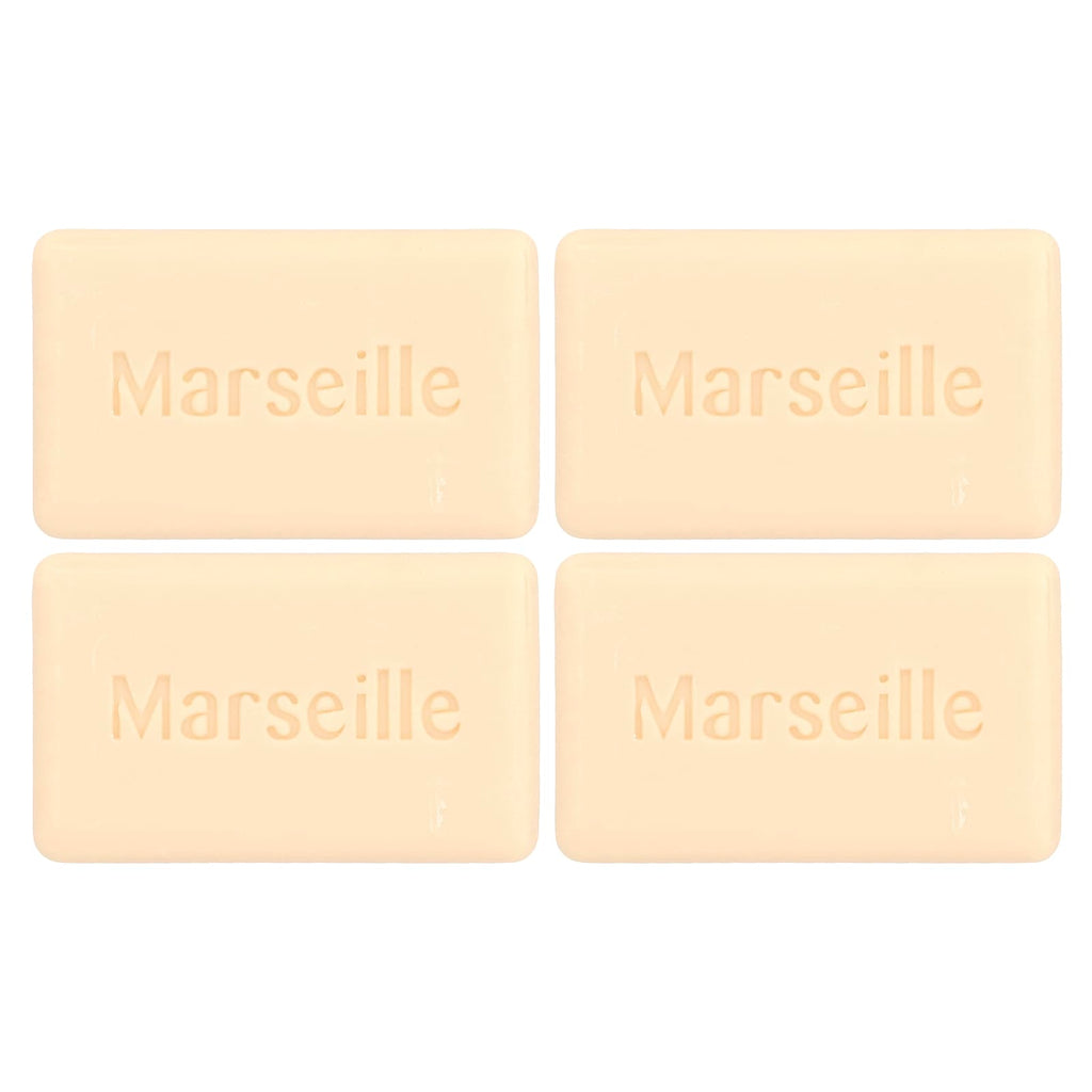 A La Maison de Provence, Hand & Body Bar Soap, Lavender Flowers, 4 Bars, 3.5 oz (100 g) Each