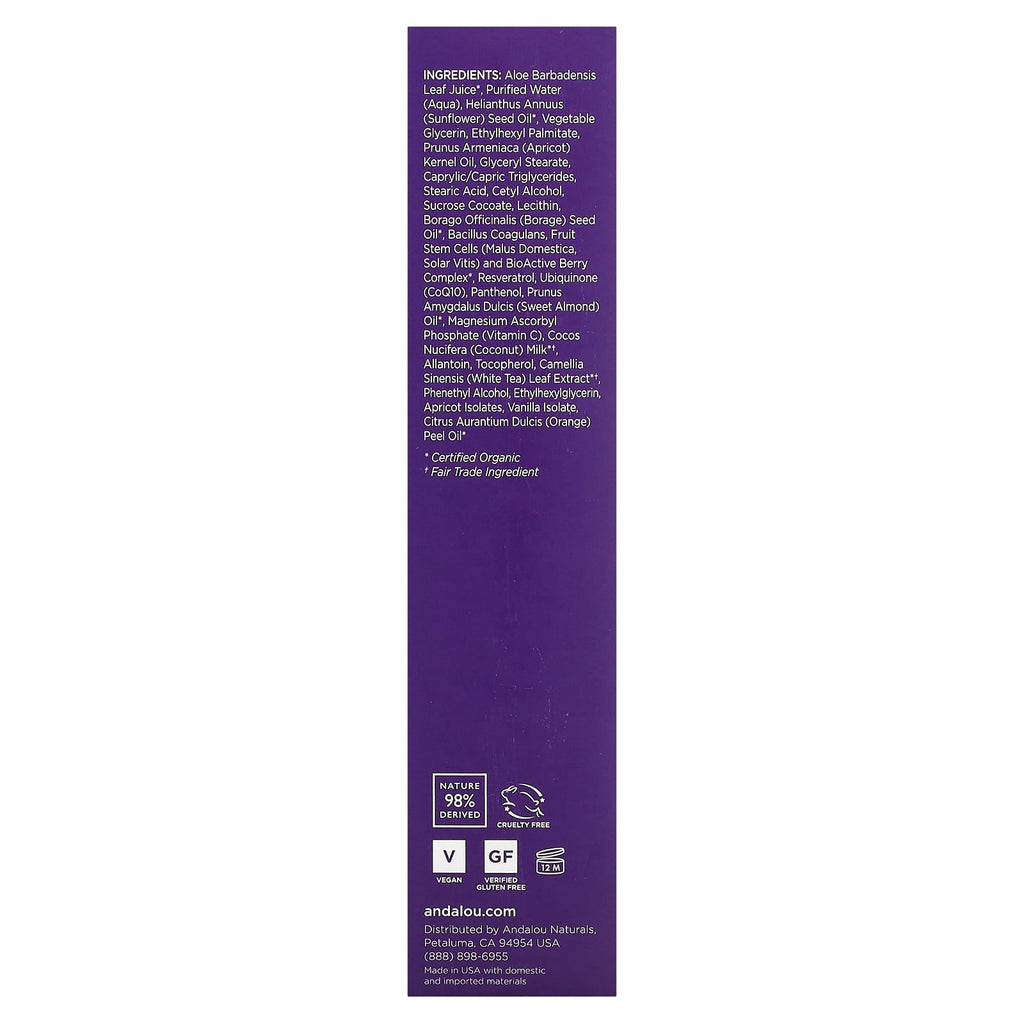 Andalou Naturals, Cleansing Milk, Apricot Probiotic, Age Defying, 6 fl oz (178 ml)