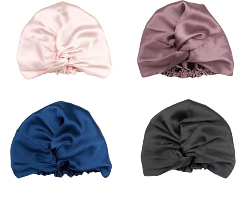100% Mulberry Silk Double-Layer Bonnet Sleep Cap