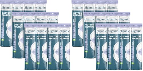 Cliganic 100% Pure Cotton Rounds for Face