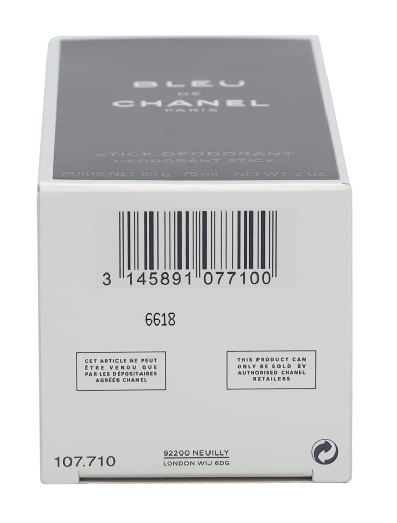 Bleu de CHANEL Deodorant Stick for Men, 2.0 fl oz