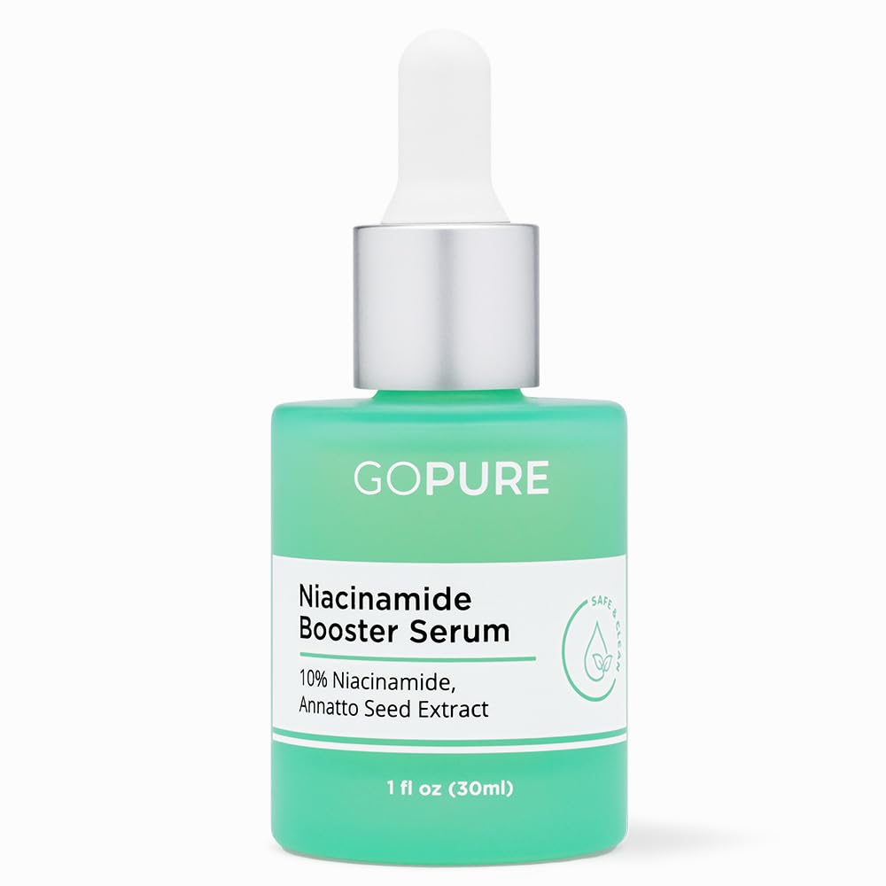 goPure 10% Niacinamide Serum Booster, Redness Reducing Skin Care, 1 fl oz