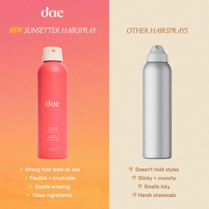 DAE Sunsetter Hairspray - Strong Flexible Hold and Lustrous Shine