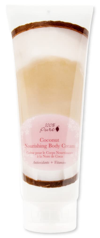 100% PURE Nourishing Body Cream, Plant-Based Moisturizer, 8 Fl Oz