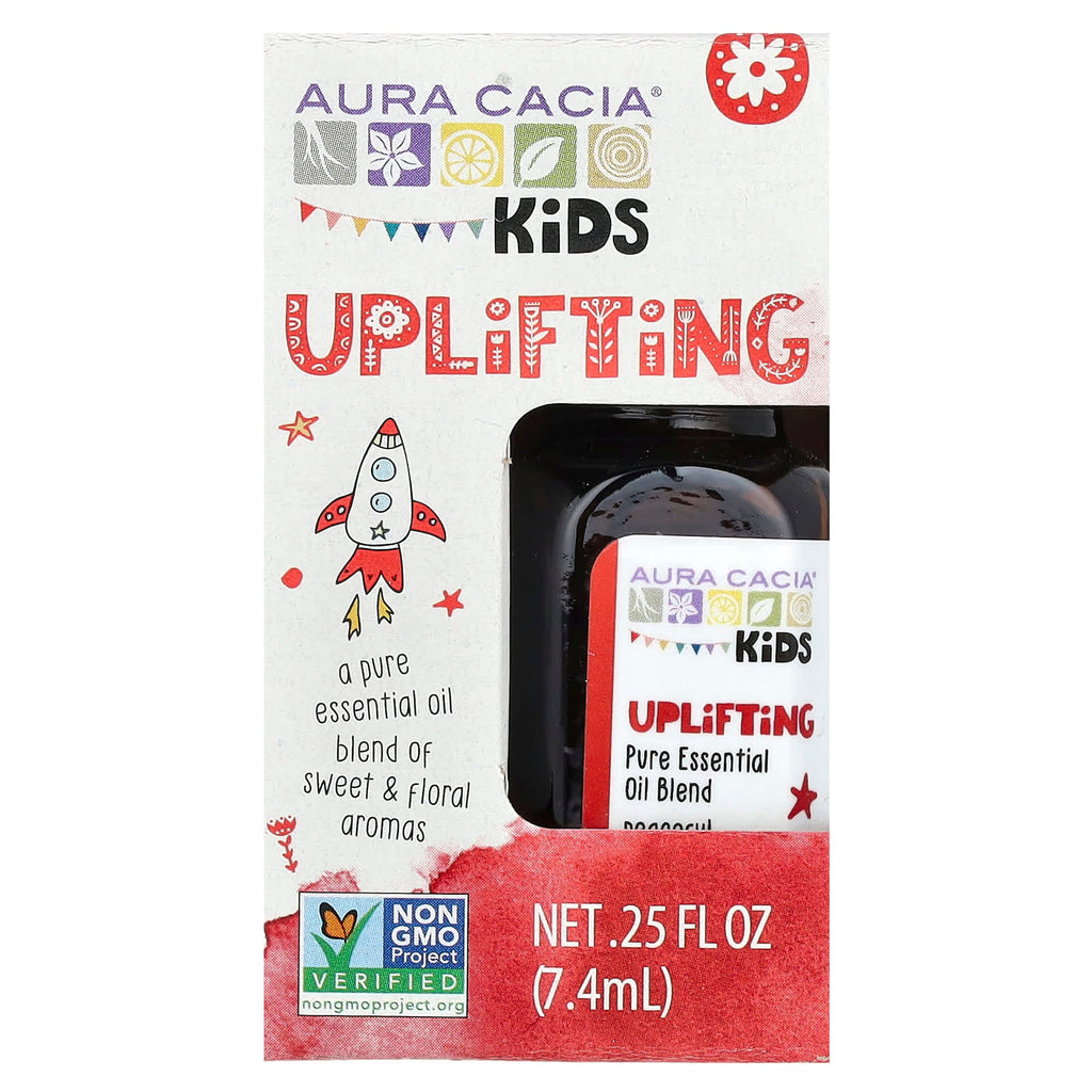 Aura Cacia, Kids, Pure Essential Oil Blend, Uplifting , 0.25 fl oz (7.4 ml)
