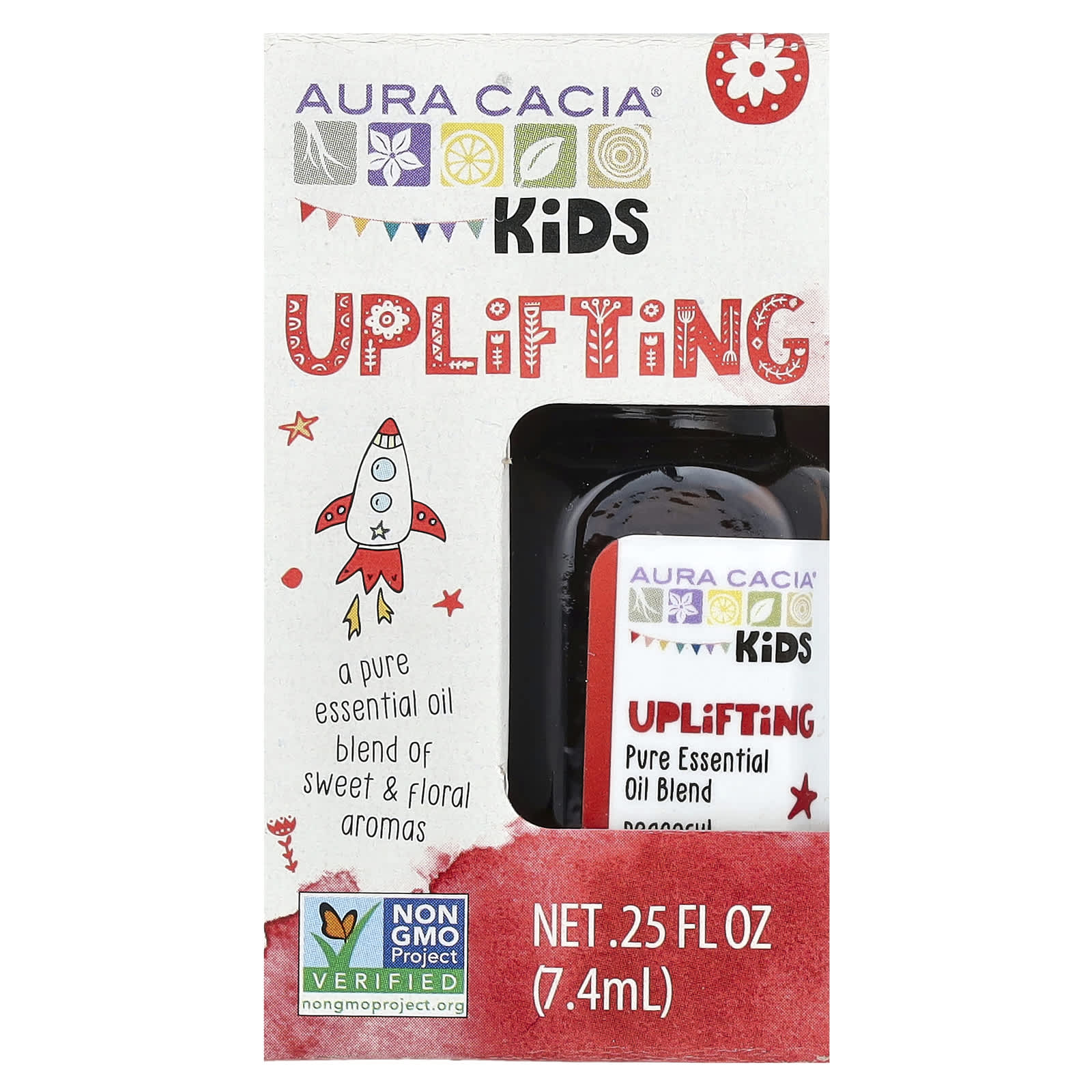 Aura Cacia, Kids, Pure Essential Oil Blend, Uplifting , 0.25 fl oz (7.4 ml)
