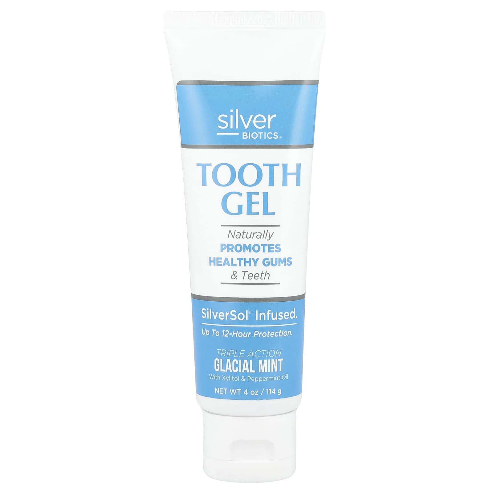 American Biotech Labs, Silver Biotics®, Tooth Gel, Glacial Mint, 4 oz (114 g)