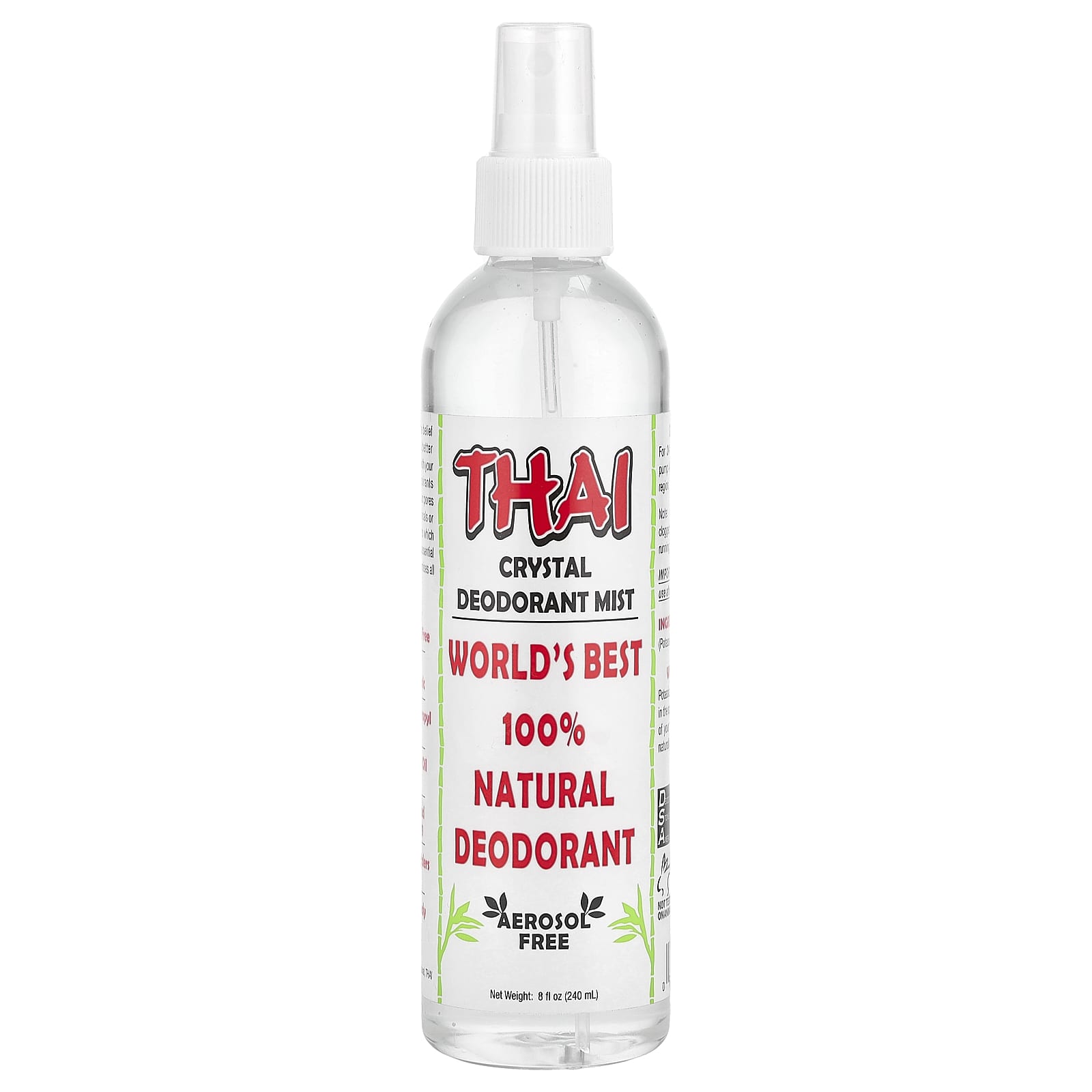 Thai Deodorant Stone, Crystal Deodorant Mist, 8 fl oz (240 ml)
