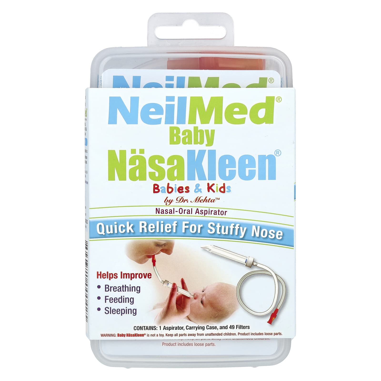 Squip, NeilMed NasaKleen, Babies & Kids Nasal-Oral Aspirator, 1 Kit