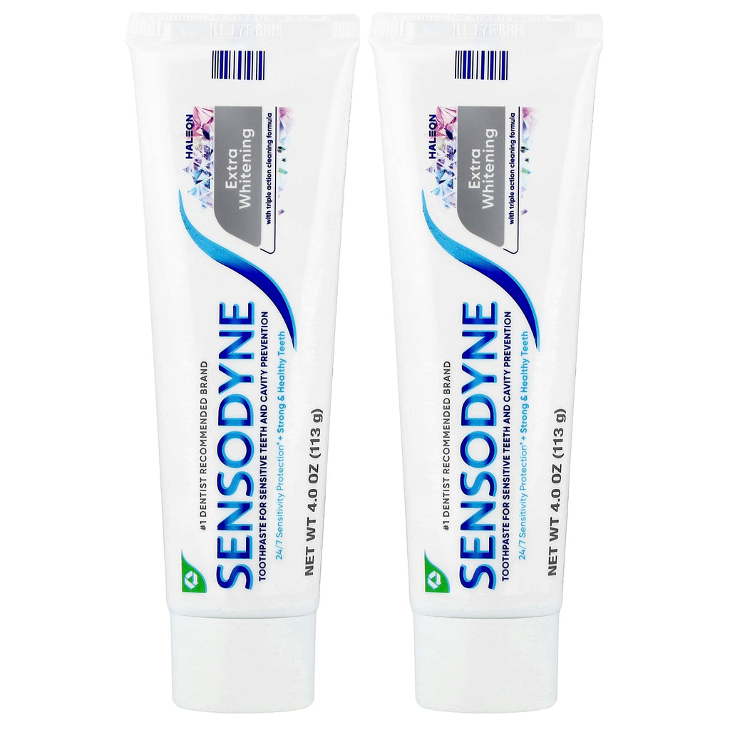 Sensodyne, Extra Whitening Toothpaste, Twin Pack, 2 Tubes, 4 oz (113 g) Each
