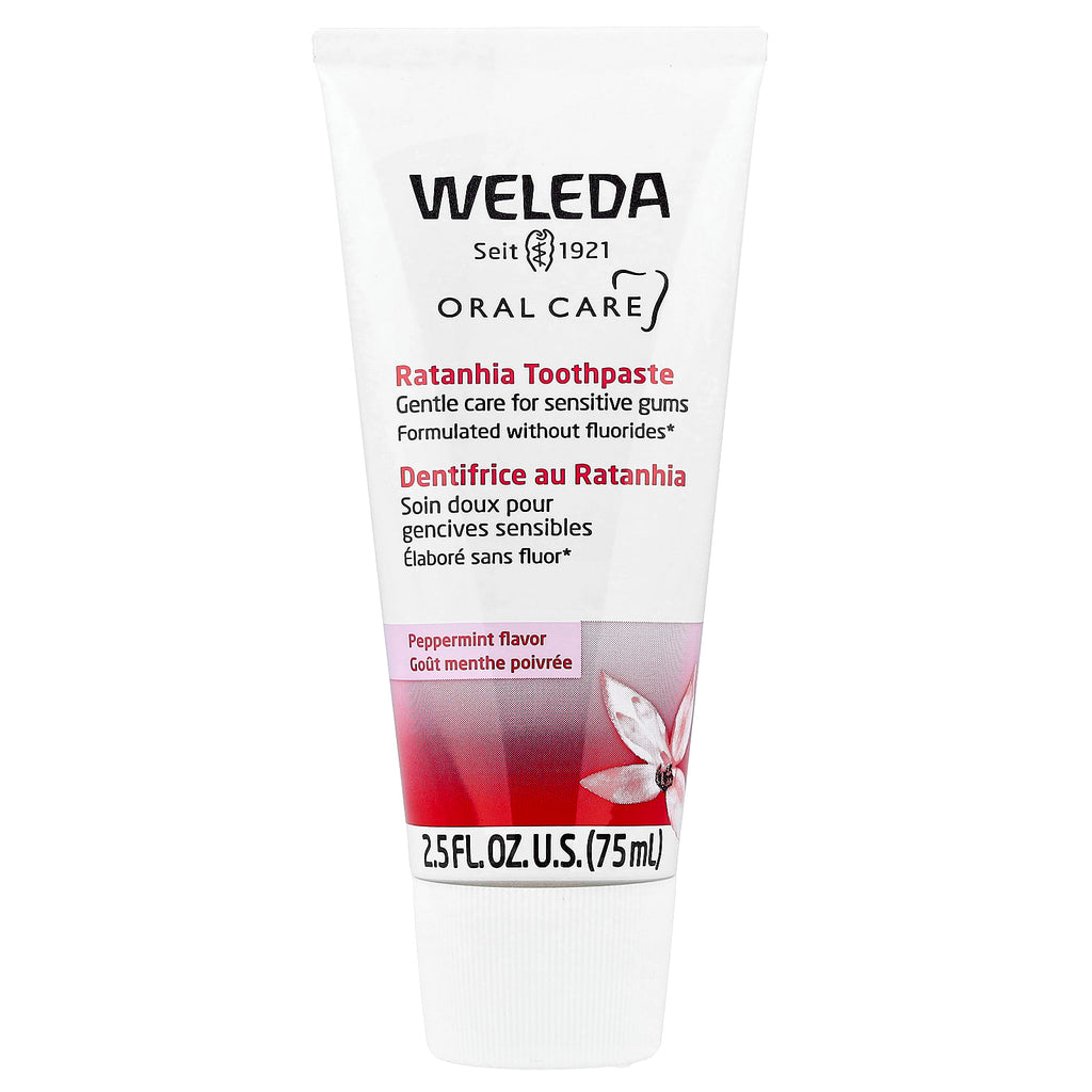 Weleda, Oral Care, Ratanhia Toothpaste, Peppermint, 2.5 fl oz (75 ml)